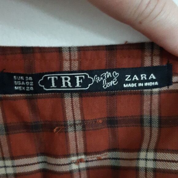 Zara Plaid Flannel Mini Skirt - Picture 6 of 7